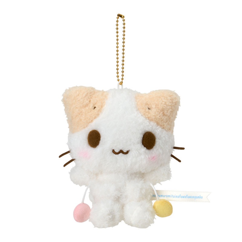 Plush Keychain Mashumaro mitaina Fuwafuwa Nyanko Sanrio Cat Meeting