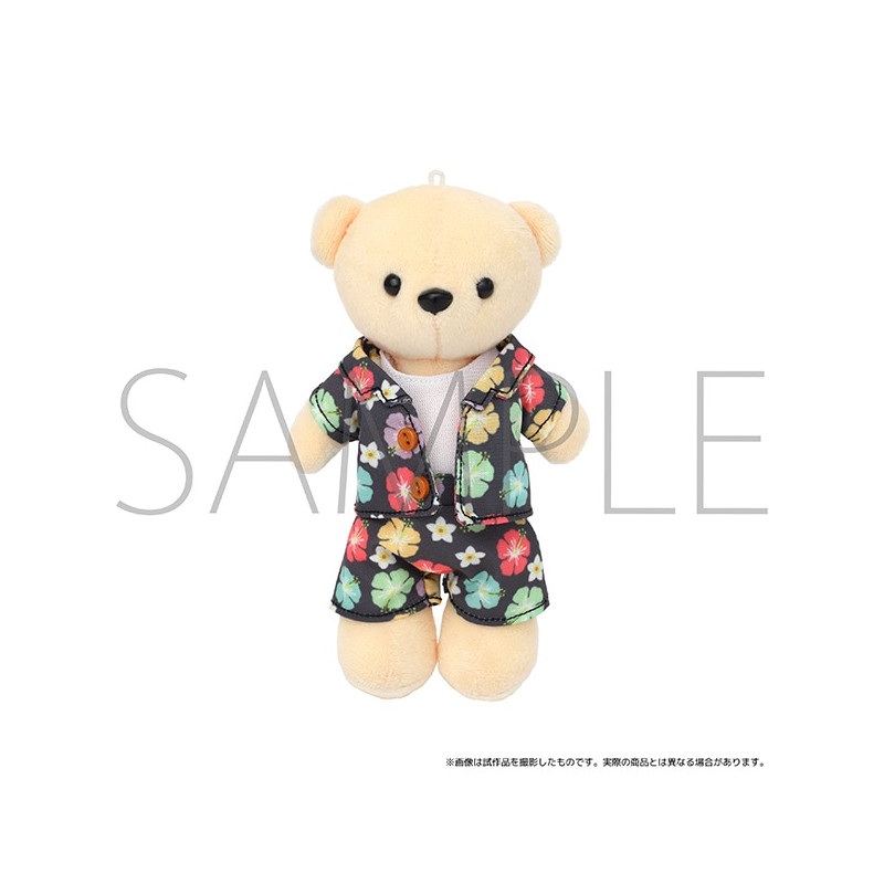 Costume for Plush Kumamate Aloha Shirt Black