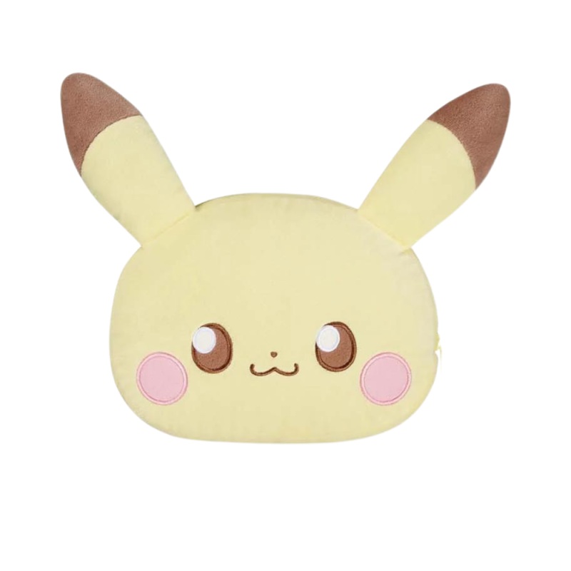 Big Plush Face Shaped Pouch Vol.1 Pikachu Pokmon Pokpeace